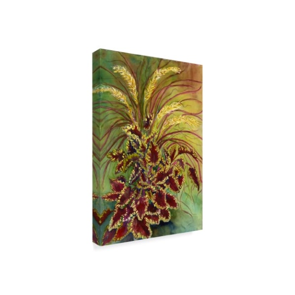 Joanne Porter 'Coleus And Grasses' Canvas Art,16x24